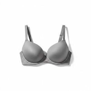 Auden Demi Coverage Underwire Bra Unlined Grey 38B